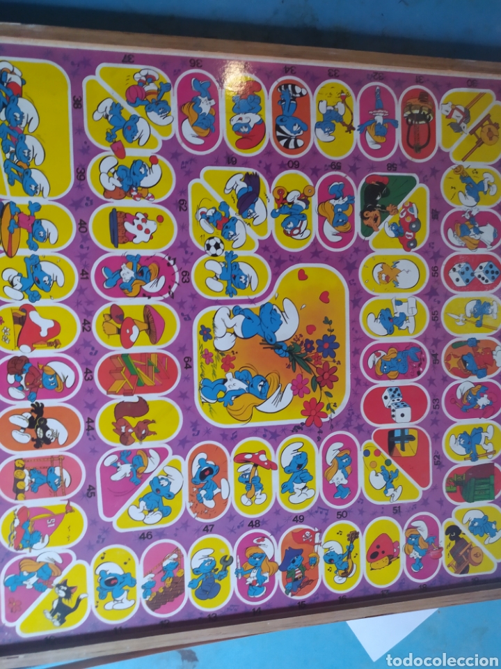 Juegos de mesa: Pitufos, parch&iacute;s y oca Peyo a&ntilde;o 1983 - Foto 6