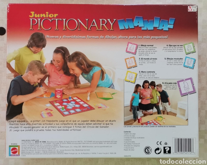 Juegos de mesa: JUEGO PICTIONARY MAN&Iacute;A JUNIOR MATTEL - Foto 2