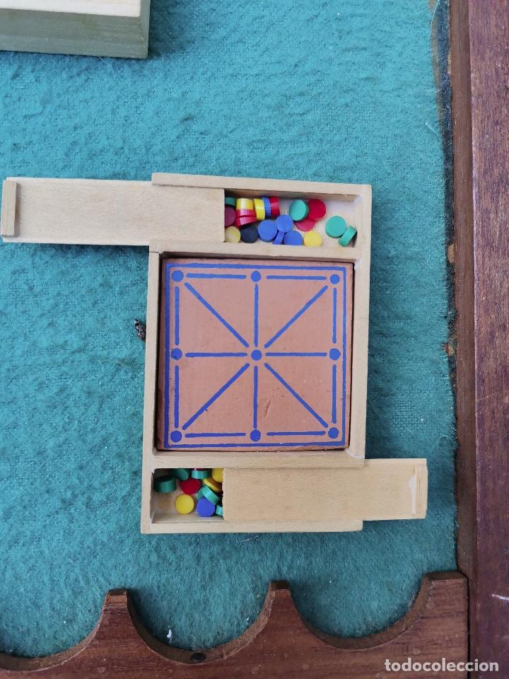 Juegos de mesa: PARCHIS CONJUNTO DE JUEGOS MINIATURA - Foto 6