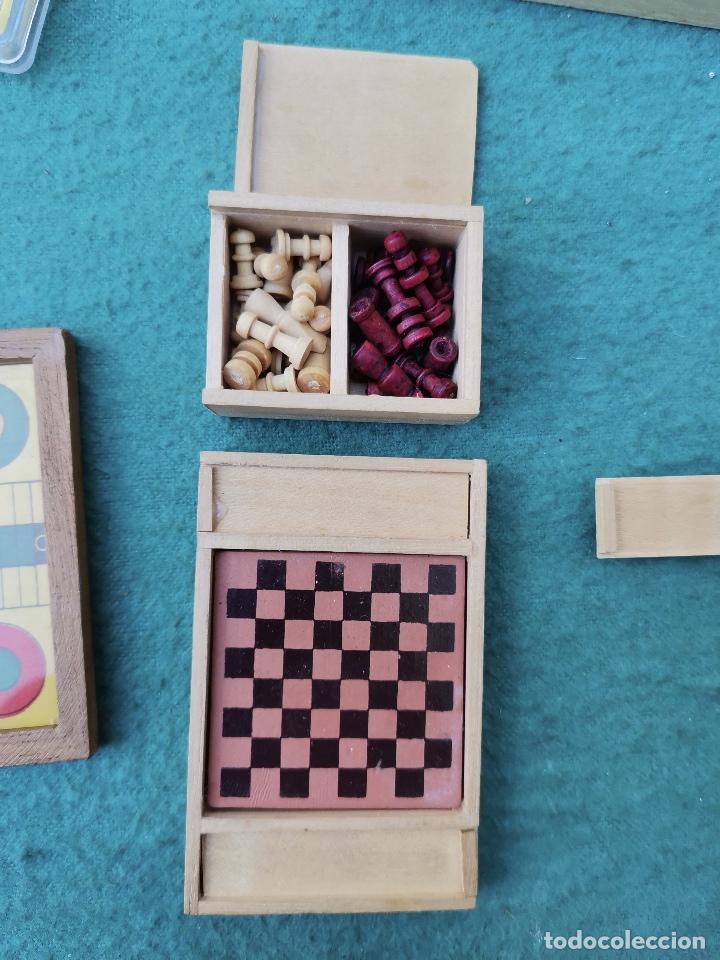 Juegos de mesa: PARCHIS CONJUNTO DE JUEGOS MINIATURA - Foto 7
