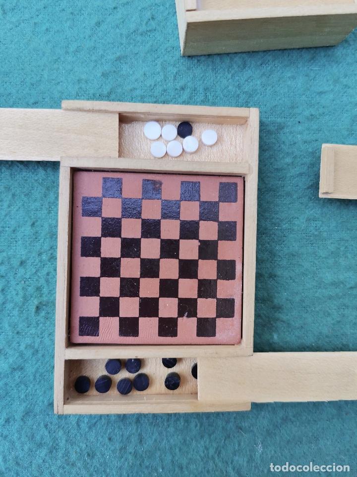 Juegos de mesa: PARCHIS CONJUNTO DE JUEGOS MINIATURA - Foto 8