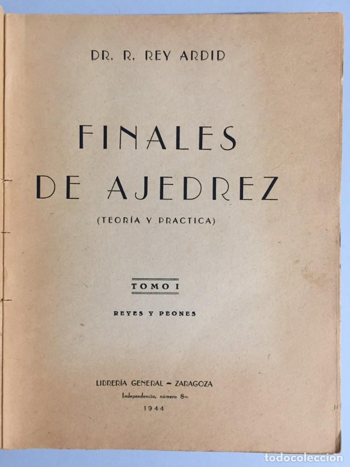 Juegos de mesa: FINALES de AJEDREZ Dr REY ARDID 1944 - Foto 4