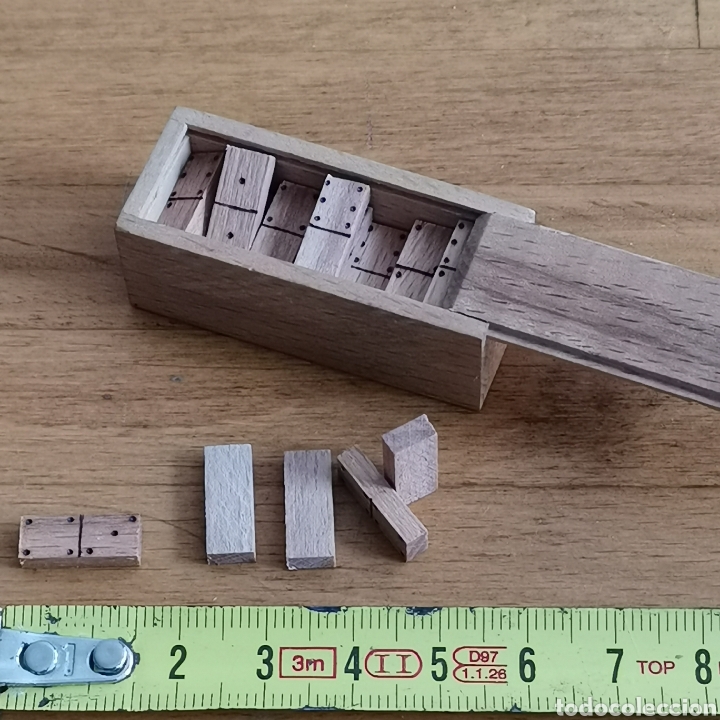 Juegos de mesa: Domin&oacute; miniatura, de madera. - Foto 2