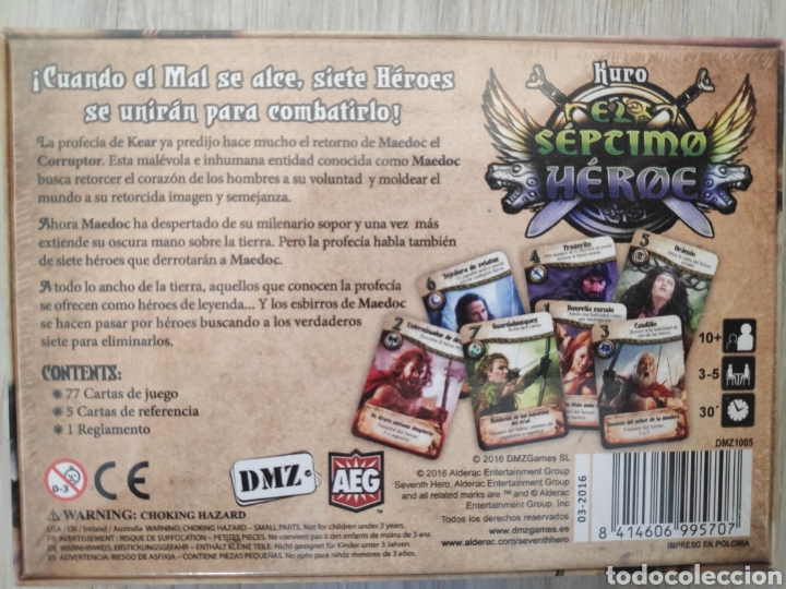 Juegos de mesa: Juego de cartas el s&eacute;ptimo heroe nuevo - Foto 3