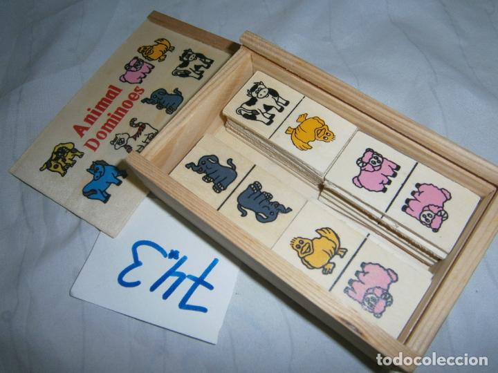 Juegos de mesa: DOMINO DE MADERA DE ANIMALES - Foto 1