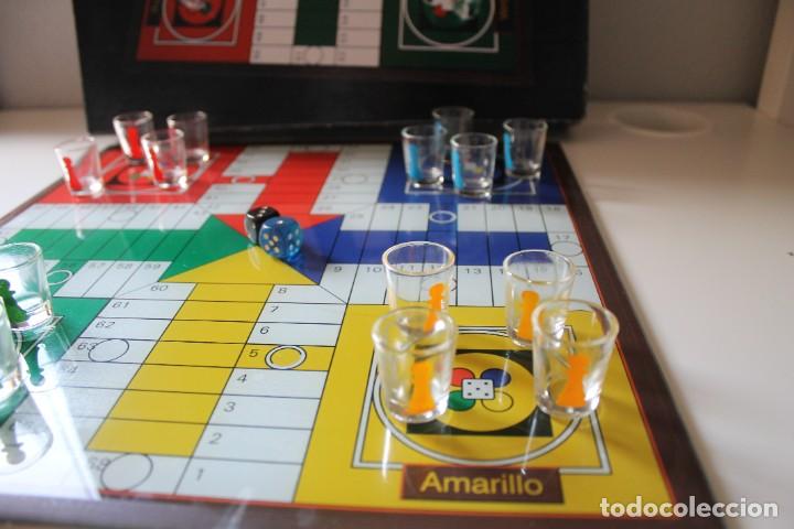 Juegos de mesa: JUEGO PARCHIS DE CRISTAL CON VASITOS CHUPITO - Foto 3