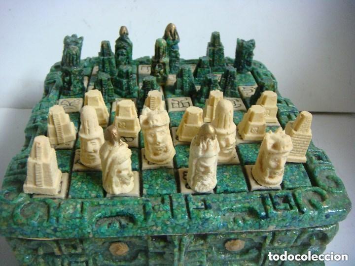 Juegos de mesa: ALJEDREZ AZTECA LA CAJA TABLERO EN PIEDRA - Foto 1