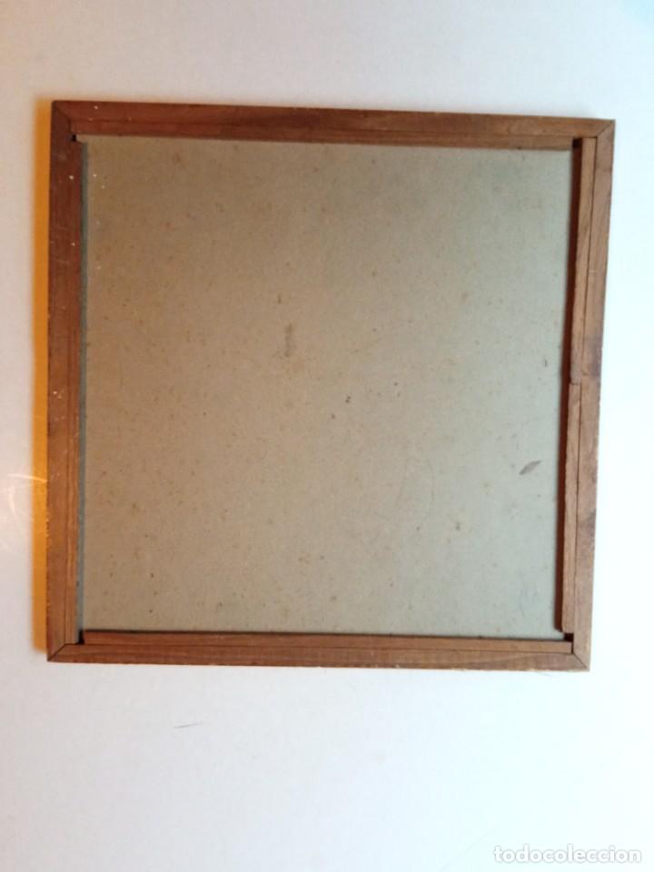 Juegos de mesa: antiguo tablero ajedrez marco madera y cristal - Foto 2
