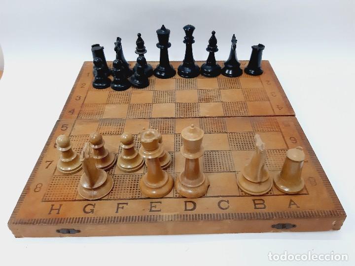 Juegos de mesa: Salvage Ajedrez De Madera Y Backgammon - Foto 1