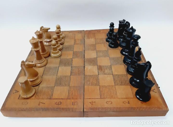 Juegos de mesa: Salvage Ajedrez De Madera Y Backgammon - Foto 7