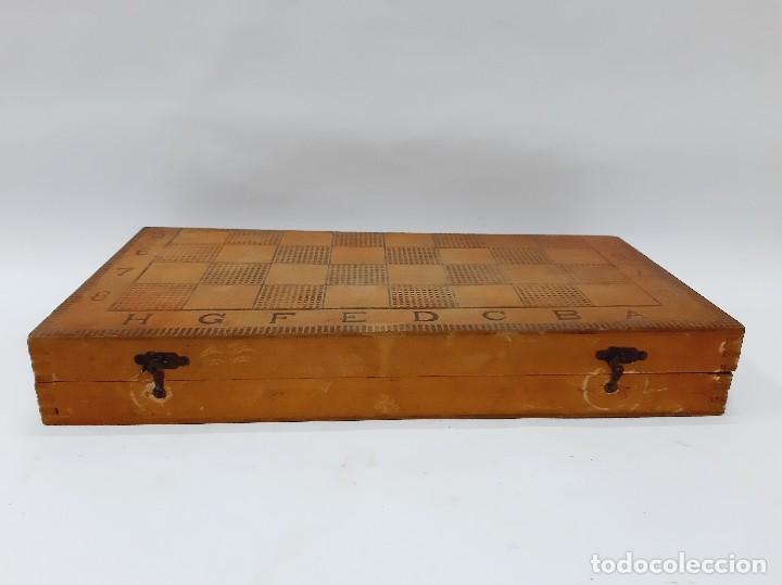 Juegos de mesa: Salvage Ajedrez De Madera Y Backgammon - Foto 14