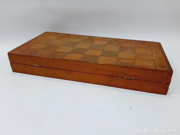 Juegos de mesa: Salvage Ajedrez De Madera Y Backgammon - Foto 16