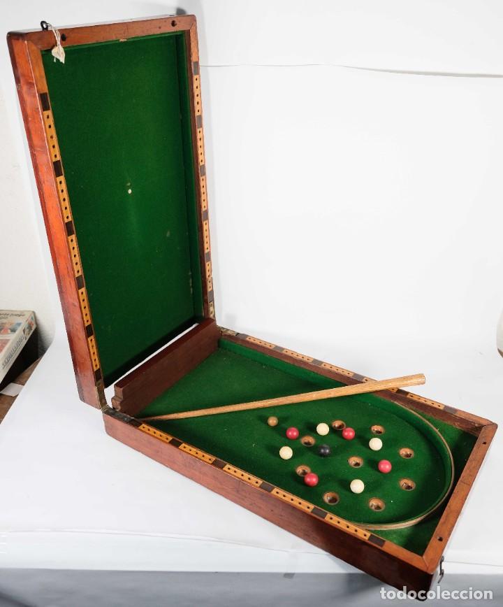 Juegos de mesa: Mesa Bagatelle siglo XIX - Foto 1