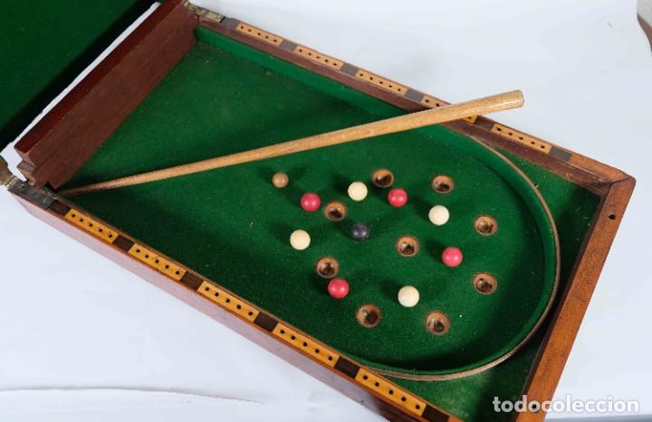 Juegos de mesa: Mesa Bagatelle siglo XIX - Foto 2
