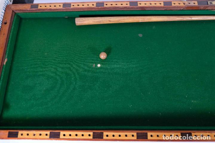 Juegos de mesa: Mesa Bagatelle siglo XIX - Foto 5