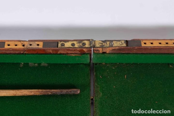 Juegos de mesa: Mesa Bagatelle siglo XIX - Foto 7