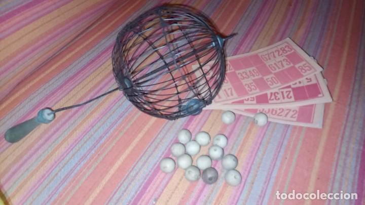 Juegos de mesa: Bingo antiguo, bolas y cartones - Foto 1