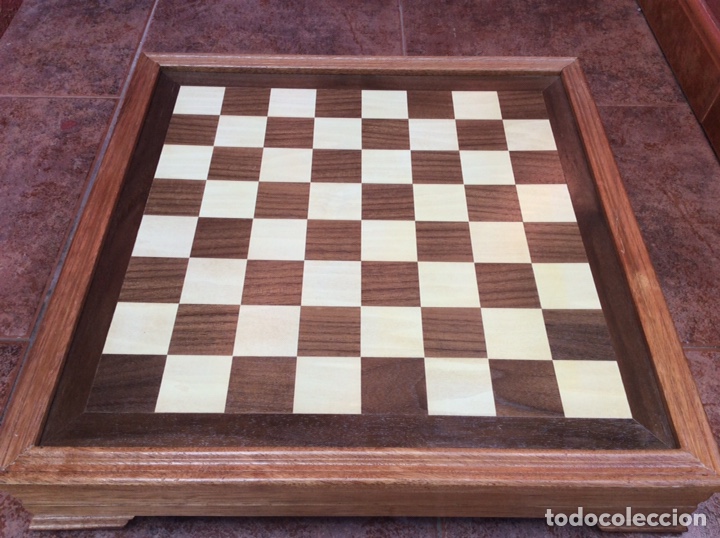 Juegos de mesa: Ajedrez cer&aacute;mica pintada con caja tablero - Foto 9