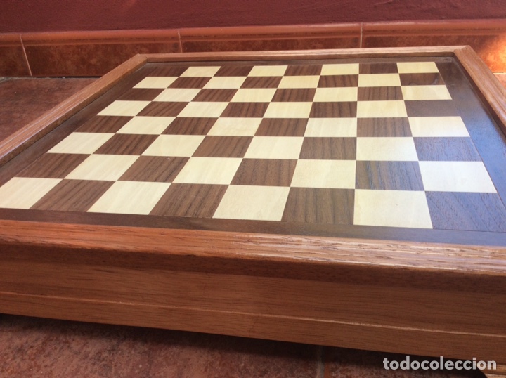 Juegos de mesa: Ajedrez cer&aacute;mica pintada con caja tablero - Foto 10