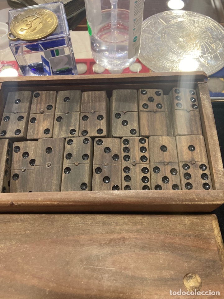 Juegos de mesa: Antiguo domin&oacute; echo de ra&iacute;z - Foto 2