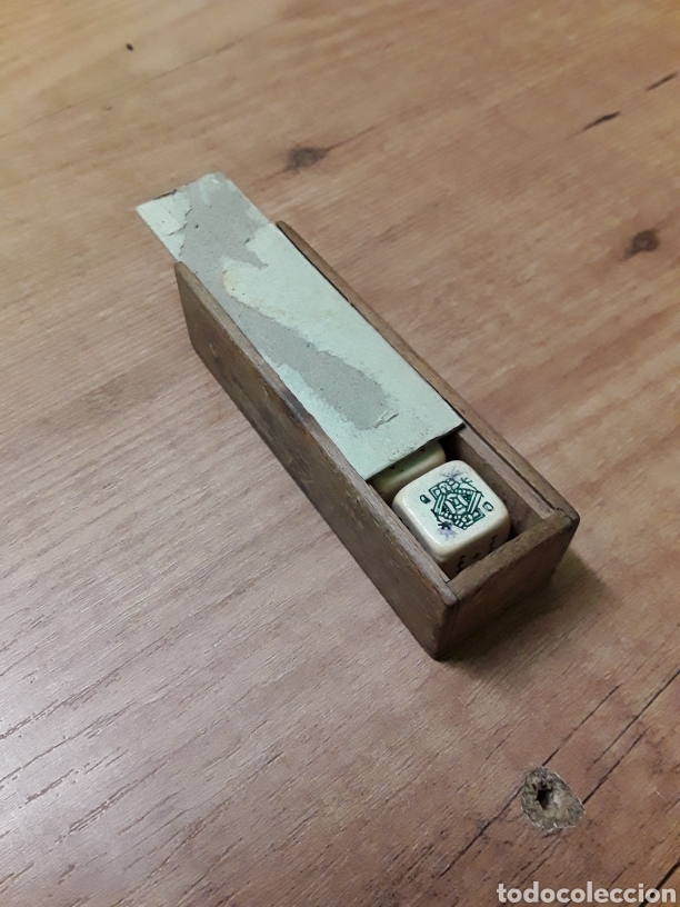 Juegos de mesa: Muy antiguo set de dados de Poker - Foto 3