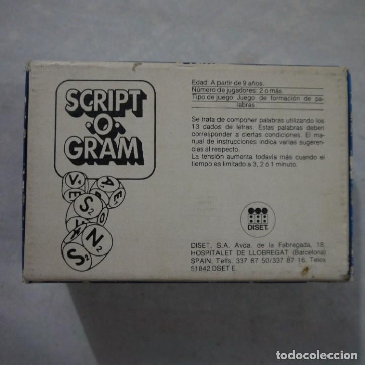 Juegos de mesa: SCRIPTOGRAM / SCRIPT-O-GRAM - DISET - 1979 - Foto 2
