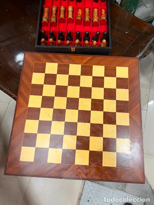 tablero ajedrez con compartimentos con dos jueg - Comprar Jogos de mesa  antigos no todocoleccion