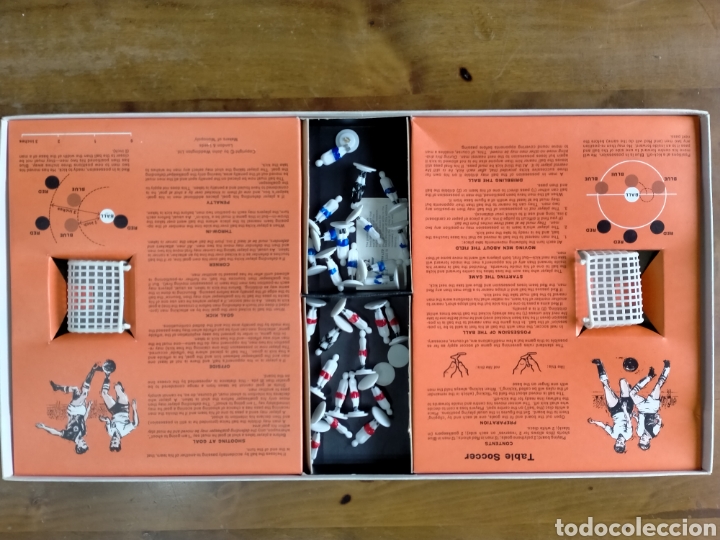Juegos de mesa: Juego de mesa de f&uacute;tbol waddingtons table soccer 1965 - Foto 5