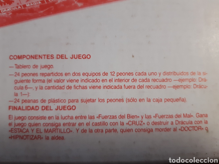 Juegos de mesa: JUEGO DE MESA DRACULA CEFA A&Ntilde;OS 80 - Foto 7