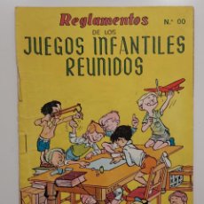 Juegos de mesa: JUEGOS INFANTILES REUNIDOS GEYPER. REGLAMENTOS MODELO Nº 00 Y 7 TABLEROS. AÑOS 50 (VER FOTOS). Lote 328064758