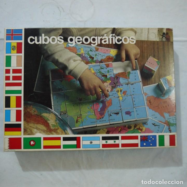 Juegos de mesa: CUBOS GEOGR&Aacute;FICOS. ROMPECABEZAS DE 35 CUBOS REF. 7935 - BORRAS - Foto 1