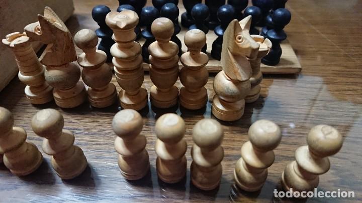 Juegos de mesa: ANTIGUO AJEDREZ EN MADERA - Foto 2