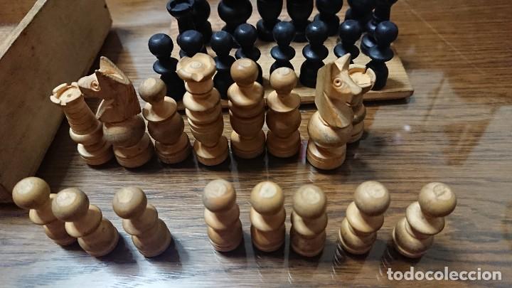 Juegos de mesa: ANTIGUO AJEDREZ EN MADERA - Foto 5