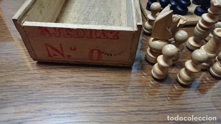 Juegos de mesa: ANTIGUO AJEDREZ EN MADERA - Foto 7