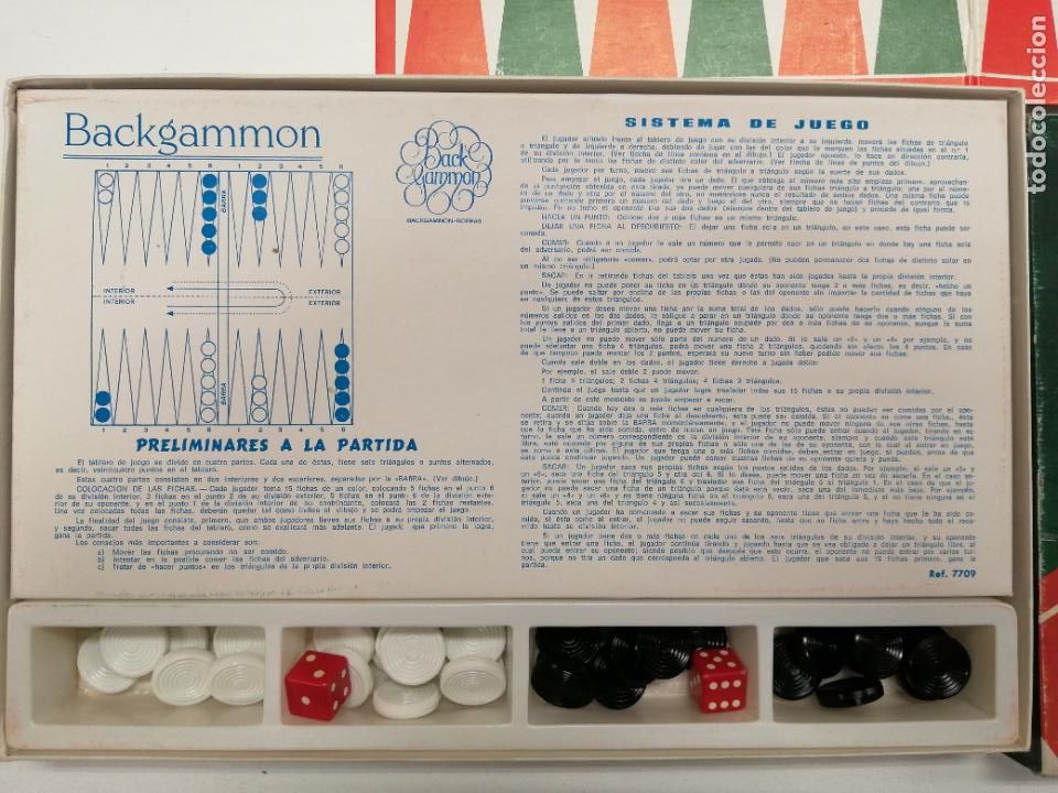 Juegos de mesa: JUEGO BACKGAMMON / BORRAS - Foto 3