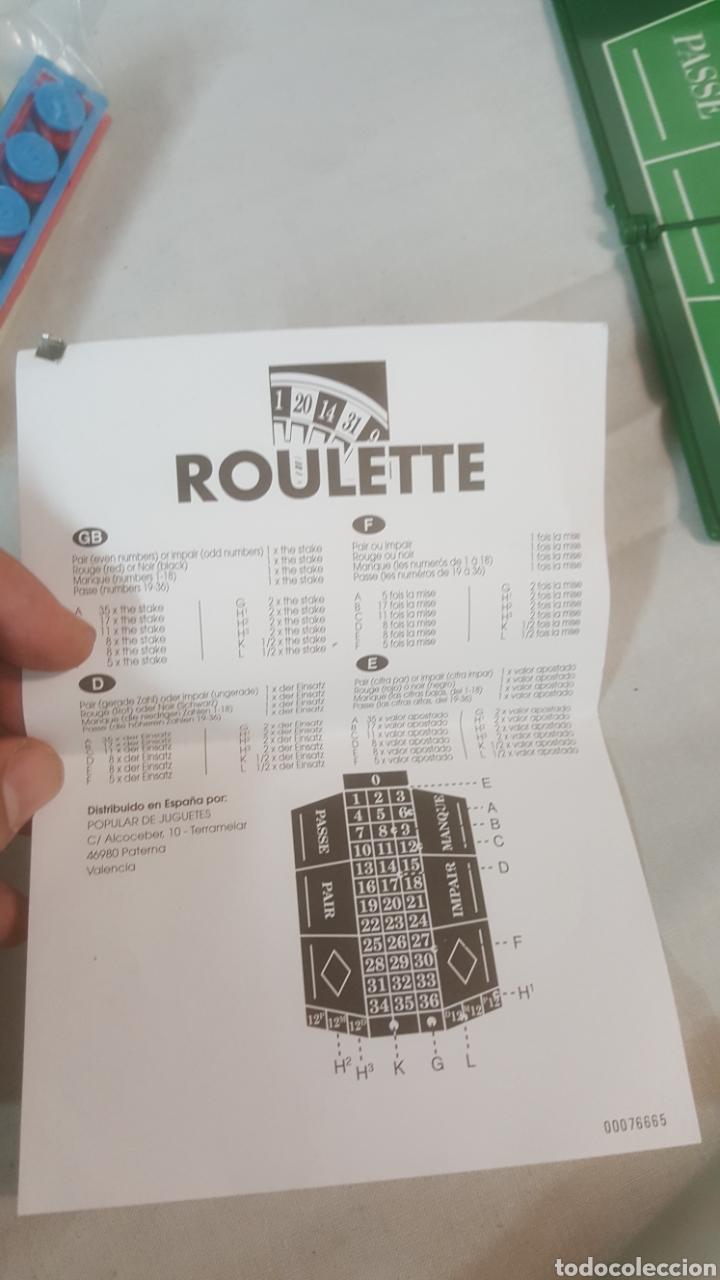 Juegos de mesa: JUEGO RULETA PORTATIL DE SCHMIDT - Foto 4