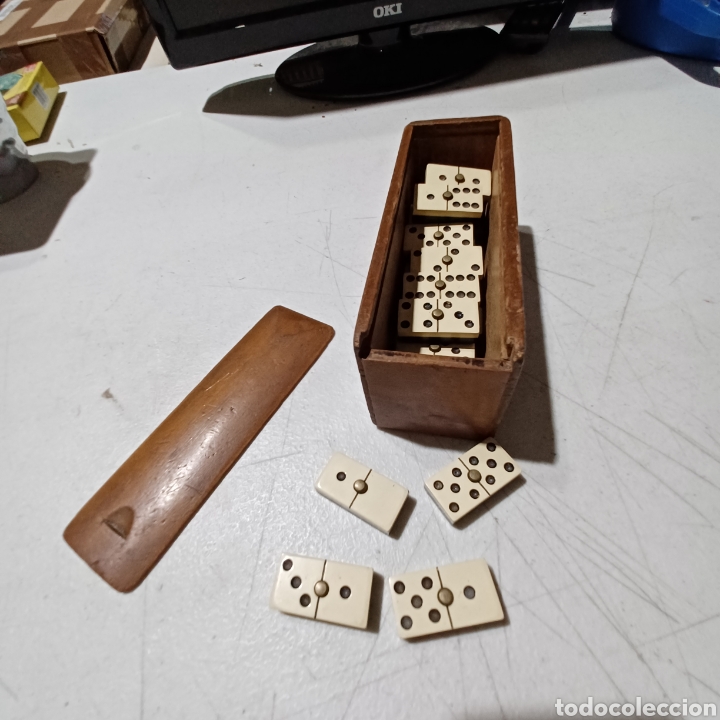 Juegos de mesa: Antiguo domino completo sin marca - Foto 1