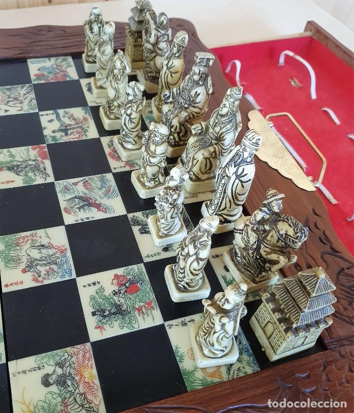 Juegos de mesa: AJEDREZ CON FIGURAS DE ALABASTRO O SIMILAR - Foto 6