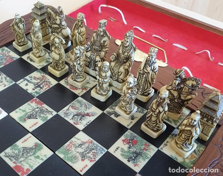 Juegos de mesa: AJEDREZ CON FIGURAS DE ALABASTRO O SIMILAR - Foto 7