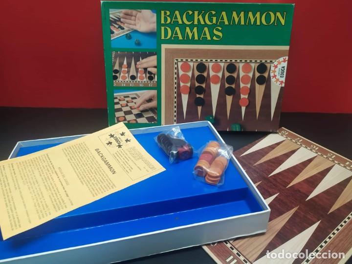 Juegos de mesa: juego backgammon y damas de educa - Foto 1