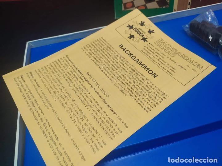 Juegos de mesa: juego backgammon y damas de educa - Foto 4