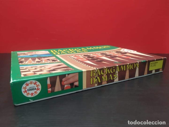 Juegos de mesa: juego backgammon y damas de educa - Foto 6