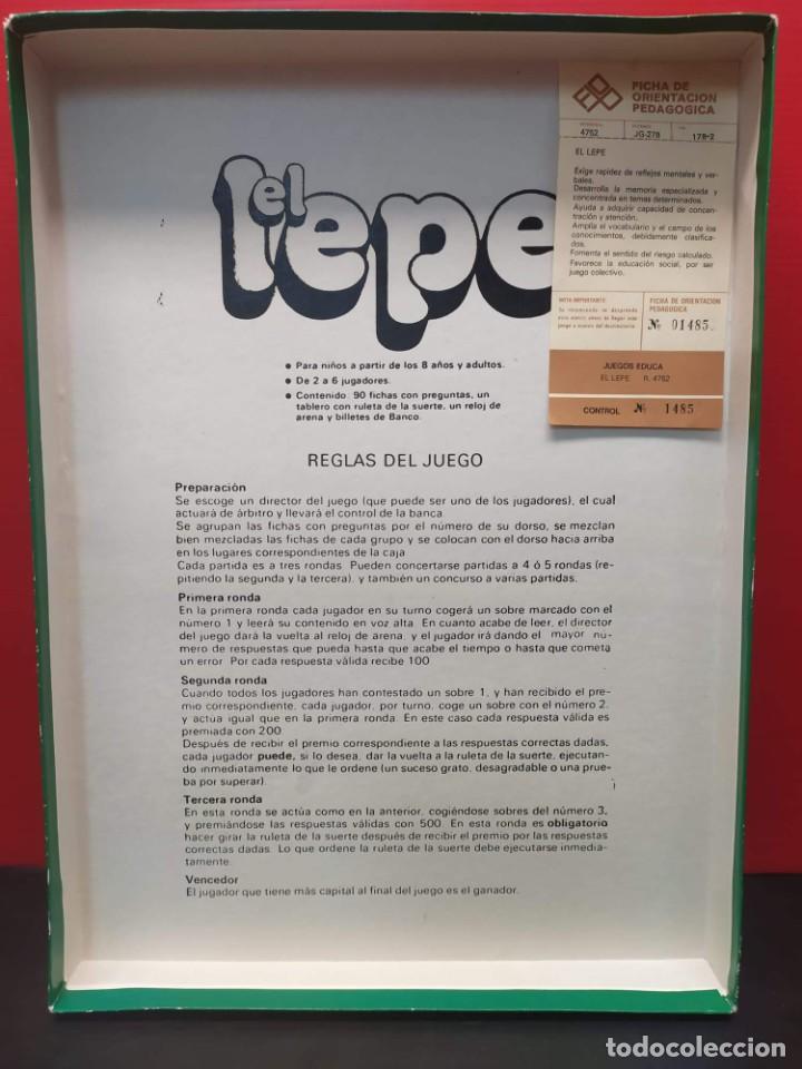 Juegos de mesa: juego de mesa el lepe de educa a&ntilde;os 80 - Foto 5