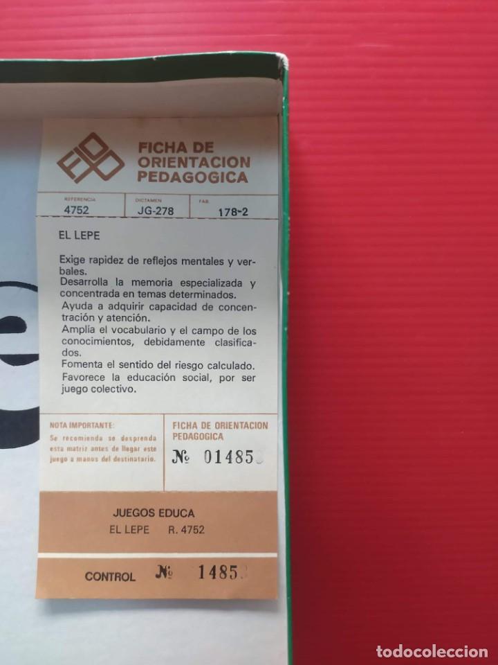 Juegos de mesa: juego de mesa el lepe de educa a&ntilde;os 80 - Foto 6