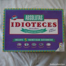 Juegos de mesa: ABSOLUTAS IDIOTECES - POPULAR JUGUETES - 1993 - COMPLETO. Lote 358068650