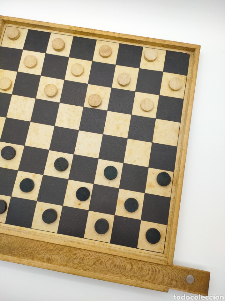 Juegos de mesa: Juego damas con fichas de madera - Foto 2