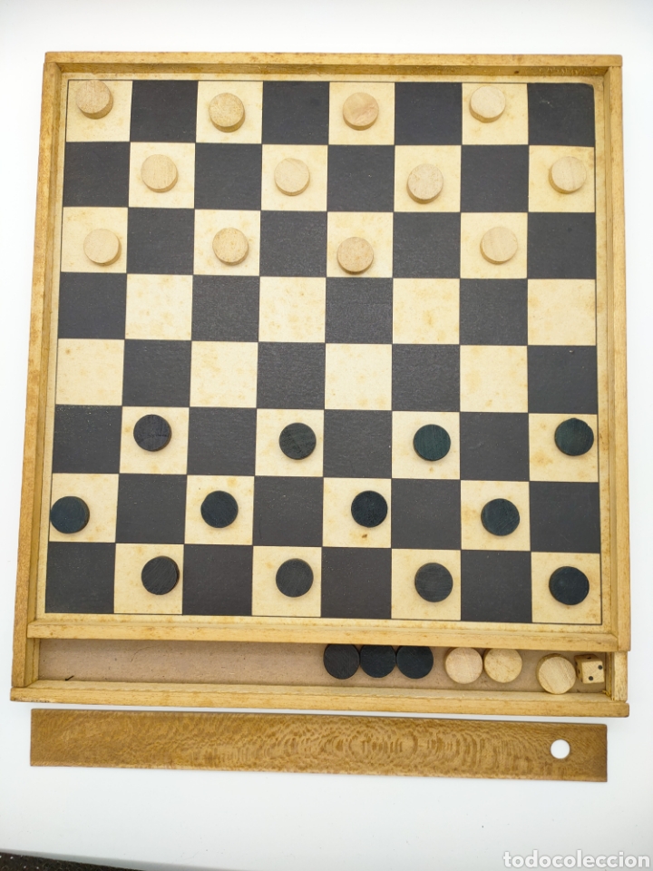 Juegos de mesa: Juego damas con fichas de madera - Foto 3