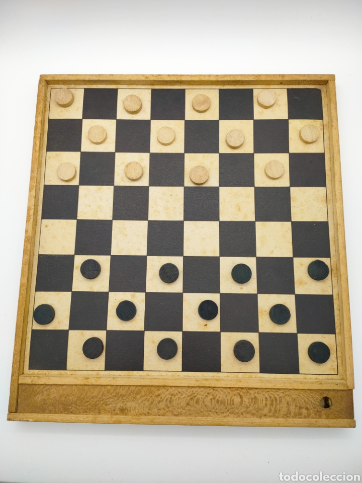 Juegos de mesa: Juego damas con fichas de madera - Foto 1