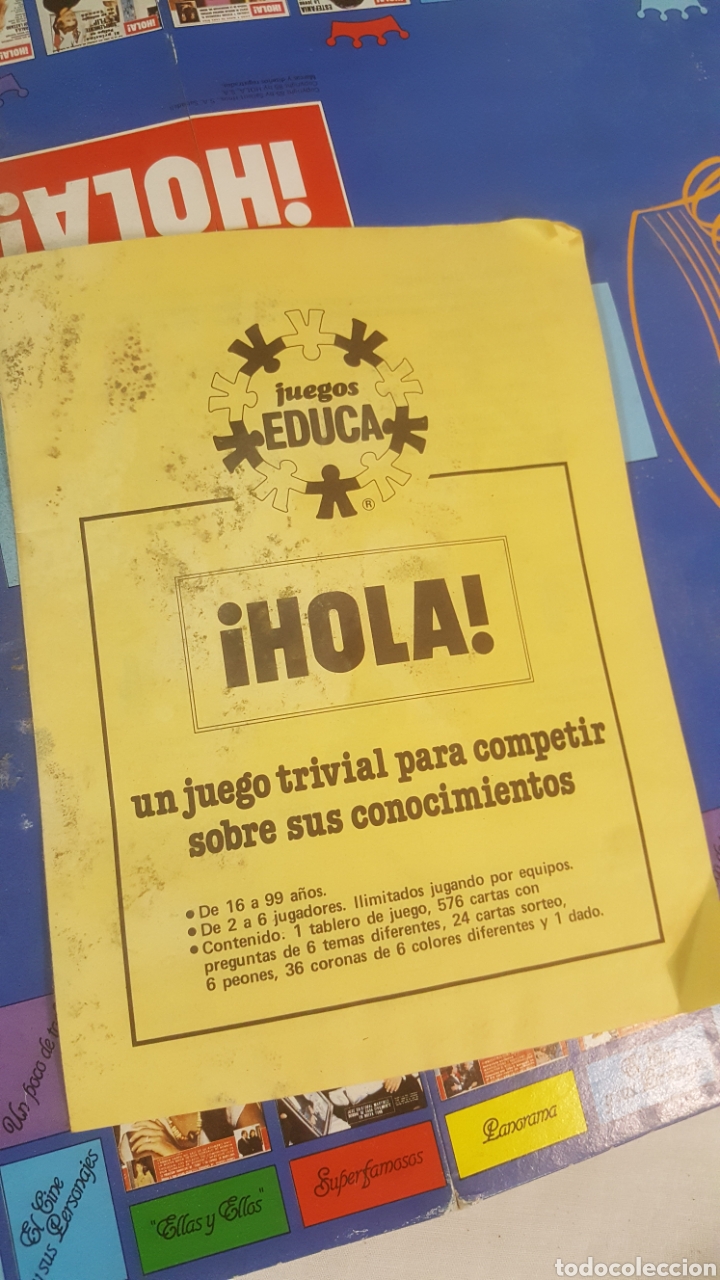 Juegos de mesa: JUEGO DE MESA &iexcl;HOLA! DE EDUCA - Foto 3