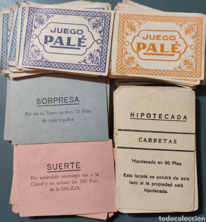 Juegos de mesa: Lote de antiguas cartas del Pale - Foto 2